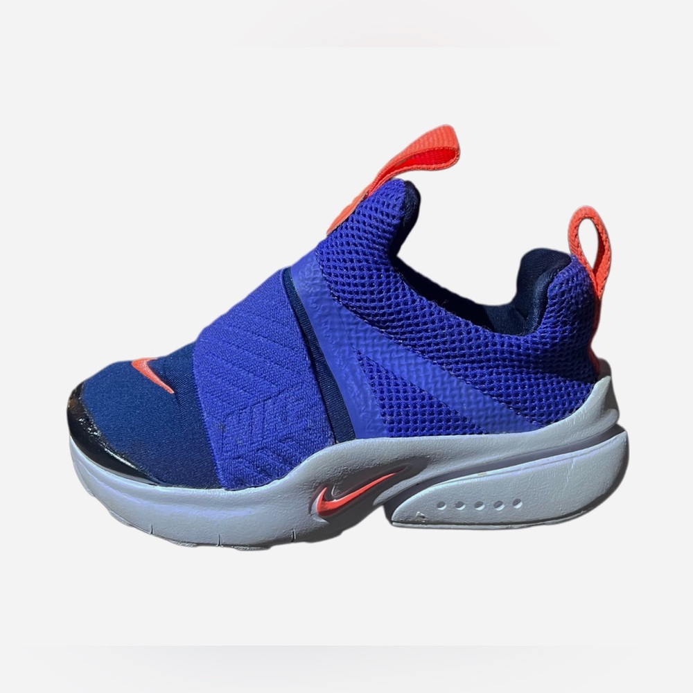 Nike Kids Presto Extreme Blue/ Orange Slip-On Sneakers Sz 8C
